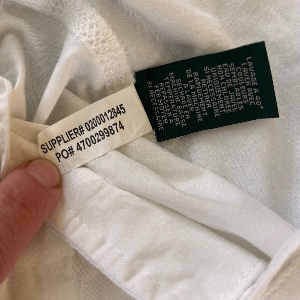 Lauren Ralph Lauren White Cotton Chino Shorts‎ Womens 6 NWT Lauren Jeans Co - Picture 6 of 6